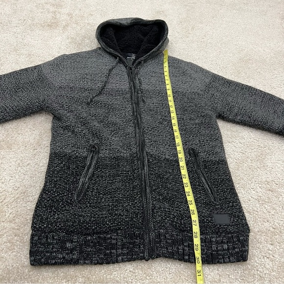 Projek Raw Jacket Sweater Coat Jacket Men’s Size Large Charcoal Hooded Black, - Picture 14 of 16